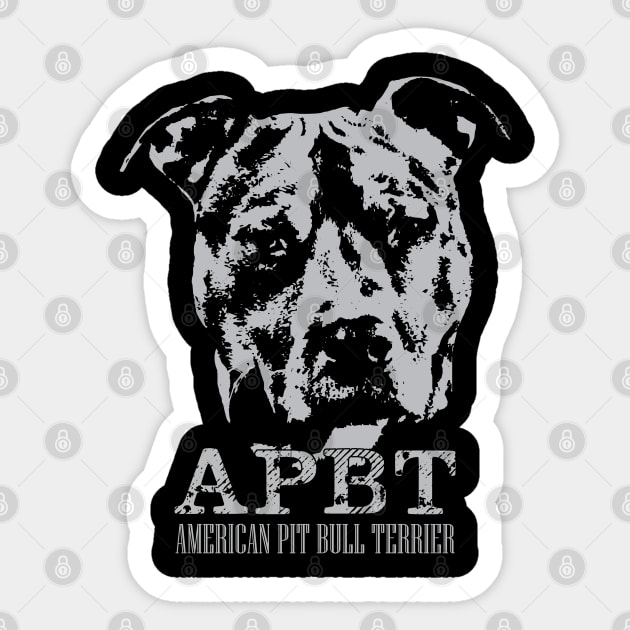 American Pit Bull Terrier - APBT Sticker by Nartissima